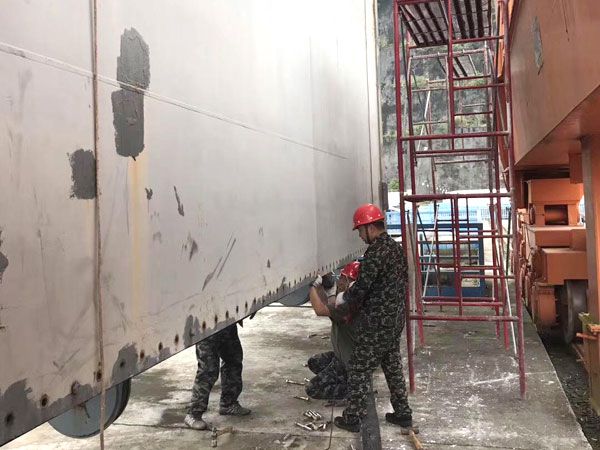 閘門水封更換、改造施工